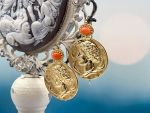 TAGLIAMONTE Designs (SH984) 14K Cameo Earrings*Arethusa*Reg.$2000