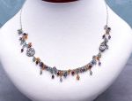 SAMUEL B *BJC* (62347N.SLM) 925SS  Multi-Gemstone Necklace *Reg.$200*