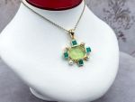 TAGLIAMONTE Designs (2265P) 925SS/YGP Venetian Cameo Pendant *Androclus,Lion *Reg.$280