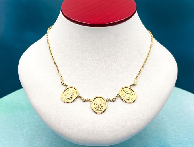 TAGLIAMONTE's Deals & Steals (SH446) 18K Cameo Necklace*Maypole *Reg.$1900