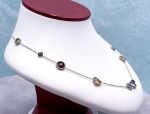 SAMUEL B *BJC* (62833N) 925SS  Multi-Gemstone Necklace *Reg.$350*