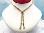 Milor (LD4013N) 18K Rope w/ Tassel Style Necklace*24 Grams*Reg.$2400