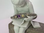 SAMUEL B *BJC* (57306B.A) 925SS/18K Braided Tulang Naga Bracelet *Brazilian Amethyst*