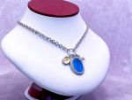 TAGLIAMONTE Designs (2147N) 925SS,18K Intaglio Charm Necklace*Andromache* Reg.$360