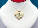 TAGLIAMONTE Designs (SH225) 14K Heart Cameo Pendant w/ Chain*Tribute to Maternity*Reg.$1950