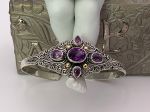 SAMUEL B *BJC* (61077BA.A) 925SS/18K Cuff Style Bracelet *Amethyst*