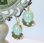 TAGLIAMONTE Designs (1272) 925SS/YGP Cameo Earrings *3 Graces*Reg.$325