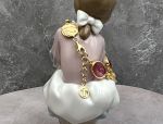 TAGLIAMONTE Designs (Q21118-Pink) 925SS/YGP Venetian Cameo Bracelet *Reg.$350