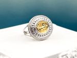 TAGLIAMONTE Designs (2171R) 925SS,18K Cameo Ring*Aurora Chariot*Size 7*Reg.$280