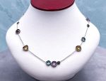 SAMUEL B *BJC* (62833N) 925SS  Multi-Gemstone Necklace *Reg.$350*