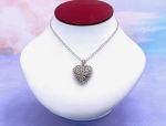 SAMUEL B *BJC* (2004) 925 SS Heart Shaped Pendant *Gem Surprise!*