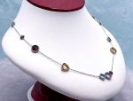 SAMUEL B *BJC* (62833N) 925SS  Multi-Gemstone Necklace *Reg.$350*