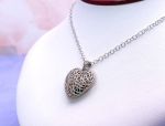 SAMUEL B *BJC* (2004) 925 SS Heart Shaped Pendant *Gem Surprise!*