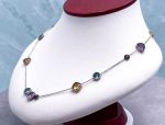 SAMUEL B *BJC* (62833N) 925SS  Multi-Gemstone Necklace *Reg.$350*