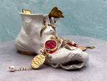 TAGLIAMONTE Designs (SH503-RED) 18K Venetian Cameo Bracelet with *Rubies + Pearls* Reg.$5200