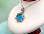 TAGLIAMONTE Designs (1840) 925SS/Rhodium Plate / 18K Cameo Pendant *Cavallo*Reg.$400