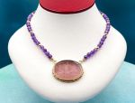 TAGLIAMONTE Designs (2135N) 925SS/YGP Venetian Intaglio Necklace*Venus*Reg.$400