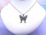 SAMUEL B *BJC* (2005) 925 SS Butterfly Shaped Pendant *Abalone*