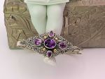 SAMUEL B *BJC* (61077BA.A) 925SS/18K Cuff Style Bracelet *Amethyst*