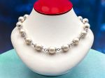 TAGLIAMONTE Designs (1480) 925SS/Rhod. XL Fresh Water Cultured Pearl Necklace* La Principessa*Reg.$1000