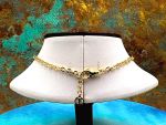 TAGLIAMONTE Designs (1624) 925SS/YGP Cameo Statement Necklace *Medusa*Reg.$800