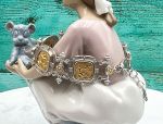 TAGLIAMONTE Designs (1686) 925SS/18K 2-Tone Cameo Bracelet*Hercules, Poseidon*Reg.$800