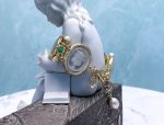 TAGLIAMONTE Designs (2163B) 925SS/YGP Cameo Bracelet*Pearls*Chrysoprase*Reg.$690