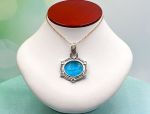 TAGLIAMONTE Designs (1840) 925SS/Rhodium Plate / 18K Cameo Pendant *Cavallo*Reg.$400