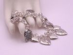 925 Sterling Silver "Heart" Charm Bracelet (926)