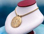 TAGLIAMONTE Designs (1698) 925SS /YGP Cameo Statement Necklace *Zeus, Mars, Mercury* Reg.$500