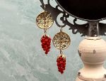 TAGLIAMONTE Designs (SH010) 18K Cameo Earrings w/ Coral *Medusa* Reg.$2200