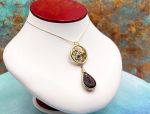 TAGLIAMONTE Designs (1095)14K Venetian Intaglio Pendant *Semi-precious Stones*