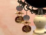 TAGLIAMONTE Designs (SH331-Blue) 18K Venetian Cameo Earrings w/ Pearls *Reg.$2500