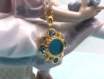 TAGLIAMONTE Designs (1851P) 925SS/YGP Venetian Cameo Coin Pendant *Reg.$200