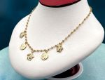 TAGLIAMONTE Designs (SH344-Cit) 925SS/YGP Cameo Necklace*Citrine*Medusa*Reg.$300