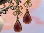 TAGLIAMONTE Designs (1096)14K Venetian Intaglio Earrings *Citrines*Reg.$1850