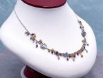 SAMUEL B *BJC* (62347N.SLM) 925SS  Multi-Gemstone Necklace *Reg.$200*