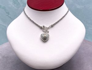 SAMUEL B *BJC* (58205N) 925SS / 18K Heart Necklace*Reg.$300*