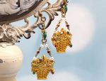 TAG-LD4004E 18K Gold Multi Gemstone Earrings *Reg.$2000