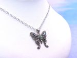 SAMUEL B *BJC* (2005) 925 SS Butterfly Shaped Pendant *Abalone*