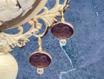 TAGLIAMONTE Designs (2013E,2015E) 925SS/YGP Venetian Intaglio Earrings*Reg.$180