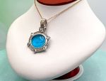 TAGLIAMONTE Designs (1840) 925SS/Rhodium Plate / 18K Cameo Pendant *Cavallo*Reg.$400