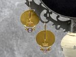 TAGLIAMONTE Designs (RS488) 925SS/YGP Cameo Earrings *Aurora*Reg.$240