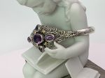 SAMUEL B *BJC* (61077BA.A) 925SS/18K Cuff Style Bracelet *Amethyst*