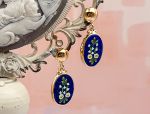 TAGLIAMONTE (2091E) 925SS/YGP Venetian Mosaic Earrings*Reg.$240