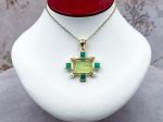TAGLIAMONTE Designs (2265P) 925SS/YGP Venetian Cameo Pendant *Androclus,Lion *Reg.$280