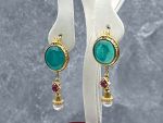 TAGLIAMONTE Designs (RS2198E) 925SS/YGP Venetian Intaglio Earrings *Busy Bee*Reg.$280