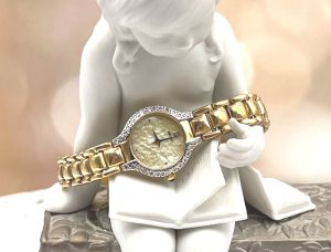 Vintage Seiko (LD4018B)14K Gold Quartz Watch with Diamond Bezel*25.1Gms*Reg.$3000