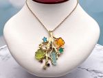 TAGLIAMONTE Designs (1807) 925SS / YGP Venetian Cameo Pendant XL*Sea Life Collection*Reg.$425