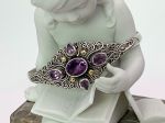 SAMUEL B *BJC* (61077BA.A) 925SS/18K Cuff Style Bracelet *Amethyst*